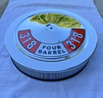Chrome Air Cleaner White Filter 318 Dodge Edelbrock Carburetors Holley 4BBL New. Price: $79.95.
