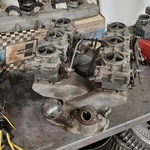Vtg Edelbrock X-1 6X2 Crossram Intake W Carbs Linkage Chevy Sbc Hot Rod Gasser Used. Price: $2599.98.