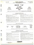 1960 Buick Le Sabre Model 4400 Carter Carburetor Info Sheet 2979S 2980S Used. Price: $6.75.