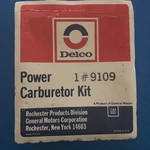 Delco Carb Repair Kit For 1964-69 Chevy Models 8 Cyl 2BBL Rochester 2GV New. Price: $24.95.