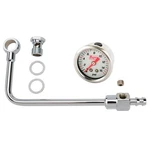 Edelbrock 8126 Chrome Fuel Line W/ 1-5/8 Inch Pressure Gauge. Price: $75.99.