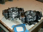 Pair Of Holley, Qft 950 Double Pumper, Roots Type Blower, Lightweight Aluminum 2 New. Price: $1559.00.