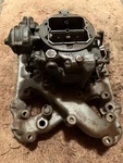 Chrysler 392 Hemi Intake Manifold 1731703-2 & Carter Wcfb 2126S Carburetor Used. Price: $386.89.