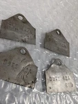 Holley Carburetor Tags D9TE Aza Ford Motorcraft Lot Of 4 Used. Price: $25.00.