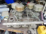 Aluminum Intake Olds 4 Ford/holley Carbs Ihra Nhra Rat Rod Gasser Used. Price: $900.00.
