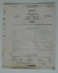Carter Carbureter Buick Sabre Invicta Electra No 2981S-2982S Form 5381A April Unspecified. Price: $8.69.