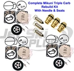 Yamaha Triple Mikuni Carburetor Rebuild Kit & Needle/seat Gp Xlt 1200 New. Price: $129.95.