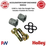 Holley Two Accelerator Pump Discharge Nozzle 0.042 In. Hole Size Straight Type New. Price: $59.39.