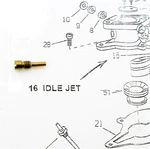 Zenith Carburetor Idle Jet Fits Wisconsin Aenld 12235 12375 13751 L63G L63R W33 New. Price: $23.86.