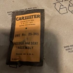 Nos 1953-1957 Studebaker Carter Carburetor Needle Seat 25-34S We 989SA New. Price: $62.31.