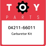 04211-66011 Toyota Carburetor Kit 0421166011, New Genuine Oem Part. Price: $244.84.