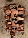 1957 1958 Oldsmobile J-2 Tri-power Intake Manifold 3X2 371 Rocket 571145 Oem Used. Price: $232.14.