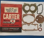 Carter Carb Gasket Set 196 Fits 1951-53 Olds Kaiser Packard 2BBL Wgd New. Price: $11.75.