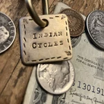 Indian Cycles Chief Scout Motorcycle Brass Key Fob New. Price: $28.50.