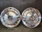 1957 58 Mercury Montclair Hubcaps Pair Wheel Cover Center Turnpike Ford Oem Used. Price: $35.00.