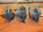Tri Power Rochester 2GC Carburetors Set Of 3 Used. Price: $549.95.