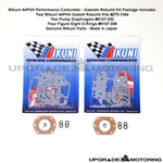 Mikuni 44PHH Carb Gaskets Rebuild Kit X2-W/PUMP Diaphragm/fig 8 Oring- 510 Solex New. Price: $139.95.