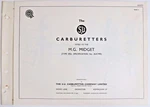 The Su Carburetters - M.g. Midget Vintage Workshop Pamphlet Used. Price: $13.31.