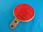 Sate Lite Chicago License Tag Topper Accessory Reflector 3.25" Diameter Sae 71 Used. Price: $29.95.