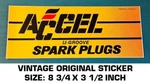 Accel U-groove Spark Plugs Vintage Original Decal Sticker Performance-engine Used. Price: $7.27.