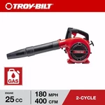 Troy-bilt 180 Mph 400 Cfm 2-CYCLE 25CC Engine 40:1 Gas/oil Handheld Leaf Blower New. Price: $254.99.
