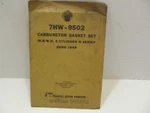 Fmp Co. Vintage Nos Carburetor Gasket Kit 7HW-9502 1949 Ford 6 Cylinder Series New. Price: $15.09.