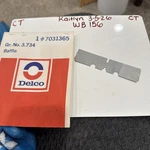 (1) Delco 7031365 Baffle Plate Vintage Nos Part, Sold Individually New. Price: $112.50.