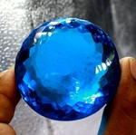 Certified Natural 2000-2100 Ct Big Size A+ Blue Topaz Round Cut Loose Gemstone New. Price: $249.50.