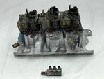 Mopar 340 6 Pack Edelbrock Aluminum Intake Manifold Carburetors 3X2 Holley Carbs For. Price: $2969.99.