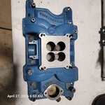 Offenhauser Aluminum Degree Dual Port Mopar 1968-91 340, 360, Very Nice. Used. Price: $300.00.