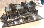 1967 Corvette Tri Power Holley 3660 3659 Carburetor 427 435 Hp Gm 3894374 Intake Used. Price: $5999.99.