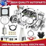 Edelbrock 1406 Performer 600 Cfm Bbl Barrel Carburetor With Electric Choke New. Price: $148.99.