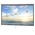 100 Inch Manual 16:9 Pull Down Projector Projection Screen Home Theater Movie New. Price: $58.58.