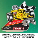 Snap-on Tools Rick Mears Team 1 Vintage Original Foil Decal Sticker Racing Used. Price: $11.65.