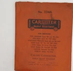 Carter 234A Carburetor Gasket Assortment Gmc 564232 Chrysler 1826433 (see Descr) New. Price: $9.92.