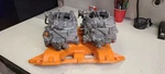 1959 Chrysler Dual Quad Intake Manifold & Carter Carbs 2X4 413, 426W, 440 Mopar Used. Price: $1500.00.