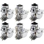 Set Of 6 9 Super 7 3-BOLT 2-BARREL Carburetors, Chrome Finish New. Price: $2022.99.