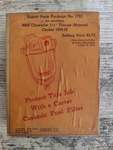 Carter 1721 Carburetor Kit For 1950-52 Chevy (manual Choke) 1BBL 966S New. Price: $45.00.
