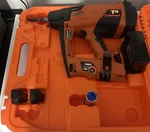 Ramset T4SS Nail Gun Kit, Gas Tool, Cordless, 2 Batteries, Case And Charger. Used. Price: $690.00.