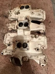 Oldsmobile J2 Tri-power Intake Manifold 371 Rocket V8 Casting 571145 Oem Used. Price: $193.44.