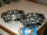 Pair Of Holley, Qft 950 Double Pumper, Roots Type Blower, Lightweight Aluminum New. Price: $1509.00.