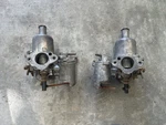 Pair Of Su Carburetors Auc 1341 & 1342 For Mgb Midget. Price: $120.00.