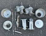 Vw Beetle Bus Ghia Type 1 Dual Carburetor Kit Solex H40 /44EIS Manifolds Linkage Used. Price: $349.00.