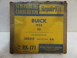 1952 Buick 70 Series Nos Stromberg Carburetor Kit 380315 RK-171 New. Price: $40.00.