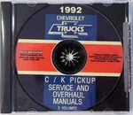1992 Chevy Truck Suburban Blazer Shop Service Repair And Overhaul Manuals On Cd New. Price: $32.21.