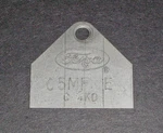 64-65 Ford Mercury Carburetor Tag C5MF-E C-kd 390 V8 2 Barrel Fomoco Used. Price: $39.95.
