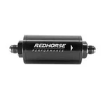 Redhorse Fuel Filter 4651-08-2; 40MIC Stainless Mesh, Black Anodized -08AN Male New. Price: $60.34.