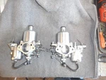 Datsun 240Z Carbs Rebuilt Polished Twin Screws Round Top Carburetors Remanufactured. Price: $450.00.