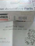 1965 1966 American Motors 8 Cyl Kaiser Jeep Holley 2209 Carb Kit. New. Price: $28.80.