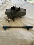 750 Cfm Barry Grant Demon Double Pumper Carburetor No With Braided Hose Used. Price: $274.63.